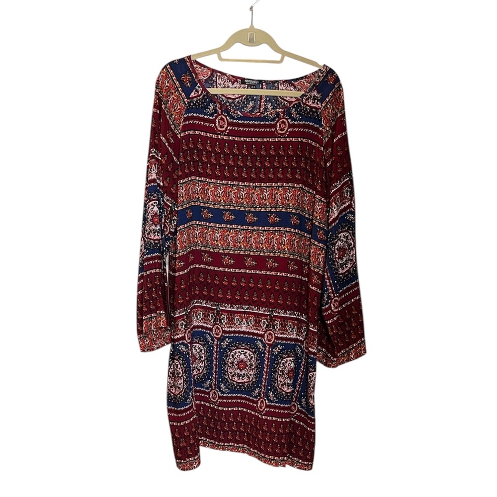 ❤️❤️❤️ Bohemian Print Women's Top - Red and Blue
